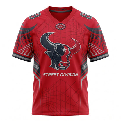 Unisex Football Fan Jersey - Breathable Lightweight Mesh Athletic Game Day Shirt