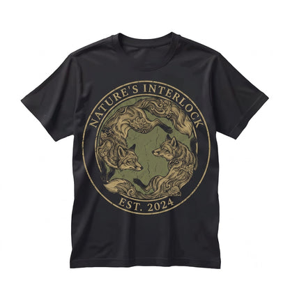 Vintage Japanese Red Fox Retro Tattoo Style Woodland Animal Graphic Unisex TShirt