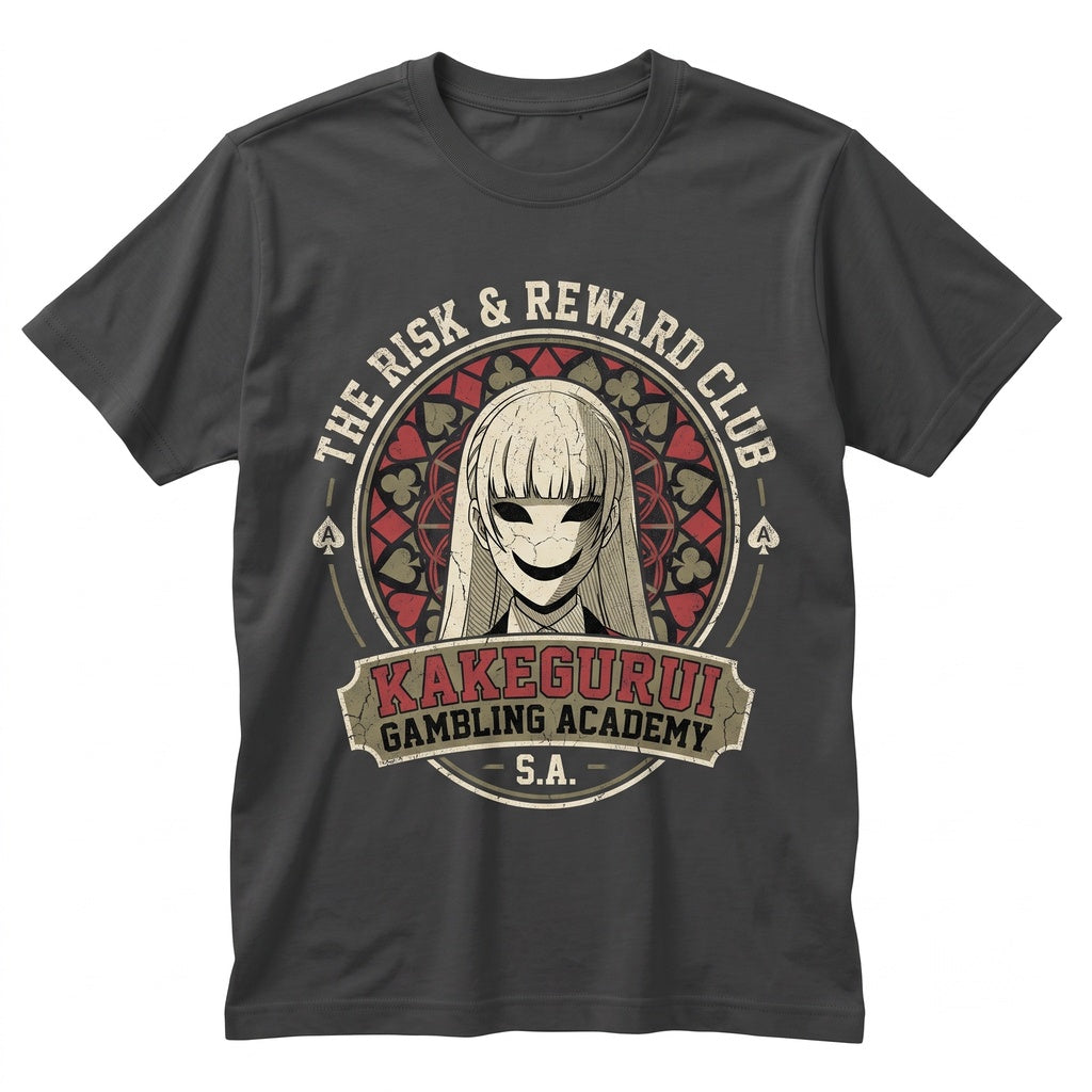 Yumeko Jabami Compulsive Gambler Graphic Anime Manga Waifu Vintage Apparel Unisex TShirt