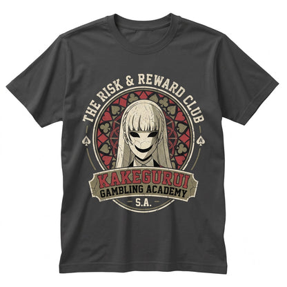 Yumeko Jabami Compulsive Gambler Graphic Anime Manga Waifu Vintage Apparel Unisex TShirt