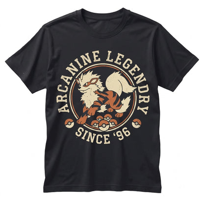 Vintage Arcanine Japanese Anime Fire Dog Sleeveless Streetwear Graphic Unisex TShirt