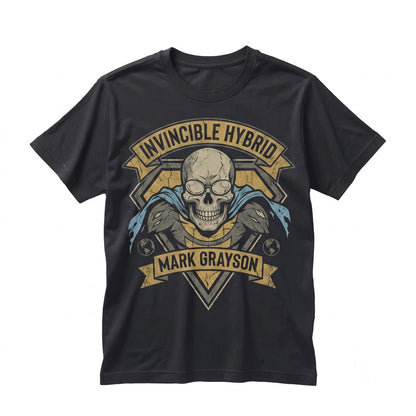 Retro Arcade Fighting Game Comic Hero Graphic Split Face Portrait Vintage Cotton Unisex TShirt