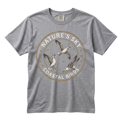 Vintage Seagull Coastal Bird Graphic Top Retro Cute Seaside Aesthetic Beach Lover Gift Artistic Y2K Unisex TShirt