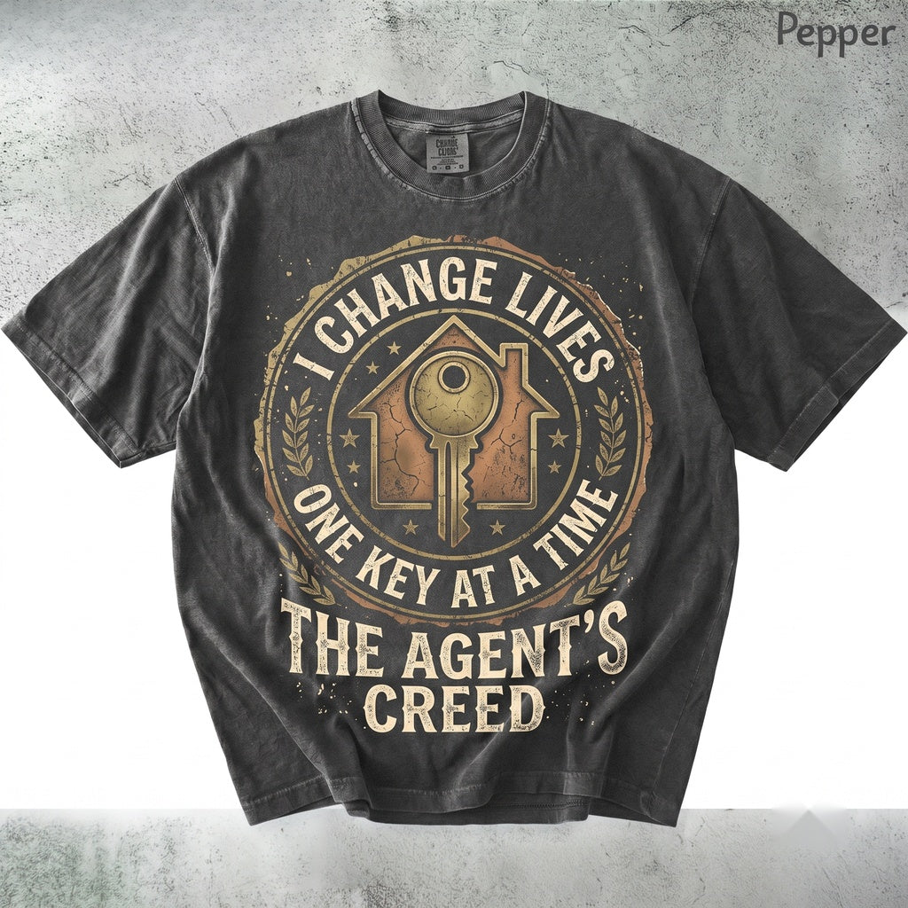 Real Estate Agent I Change Lives One Key at a Time Apparel Graphic Unisex TShirt