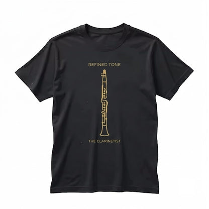 Elegant Art Nouveau Clarinet Vintage Music Lover Gift for Clarinetist Orchestra Musician Band Classical Instrument Unisex TShirt