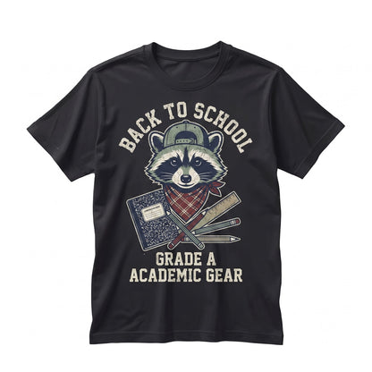 Funny Back to School Raccoon Graphic First Day Feral and Free Bruh We Are Return Student Apparel Unisex TShirt