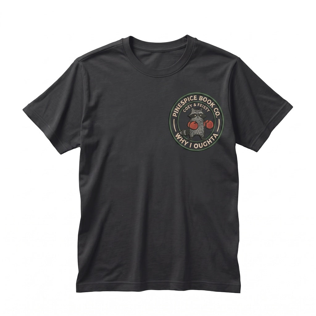 Why I Oughta Raccoon Embroidered Boxing Graphic Vintage Funny Animal Unisex TShirt