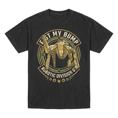 Fist My Bump Funny Sci-Fi Boxing Movie Parody Graphic Vintage Space Humor Cotton Apparel Unisex TShirt