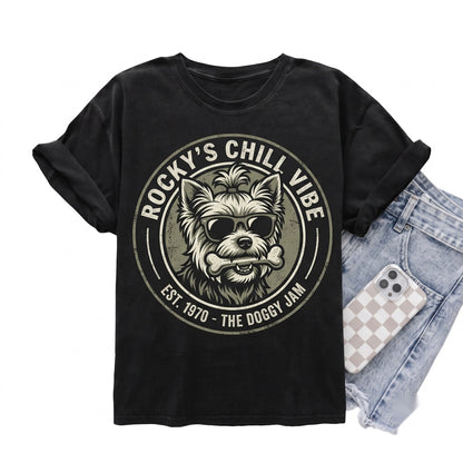 Funny Yorkie Yorkshire Terrier Vintage Guitar Rock Music Dog Mom Dad Gift Unisex TShirt