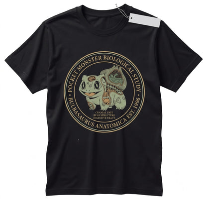 Vintage Grass Monster Anatomy Graphic Sleeveless Retro Japanese Anime Streetwear Y2K Unisex TShirt