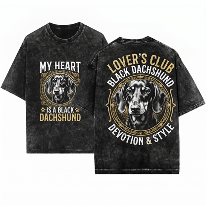 Vintage Custom Pet Portrait Personalized Retro Dog Cat Photo Gift Graphic Tee - Unisex Heavyweight Garment-Dyed T-Shirt