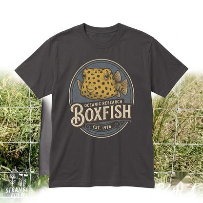 Retro Boxfish Hip Hop Graphic Vintage Ocean Animal Unisex TShirt