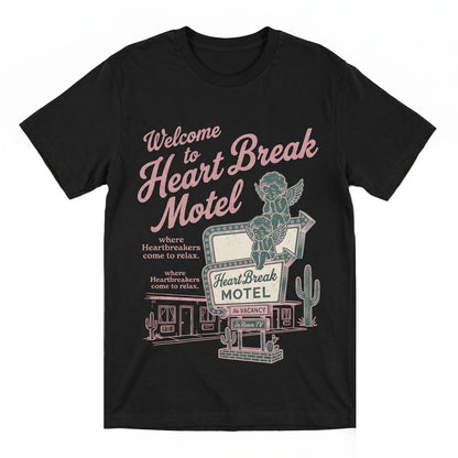 Heartbreak Motel Vintage Cupid Crewneck Valentine Sweater Graphic Top Unisex TShirt