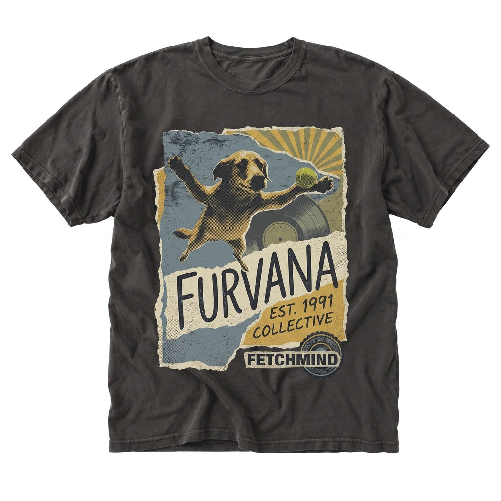 Funny Vintage Grunge Rock Music Parody Graphic Canine Meme Lover Apparel Unisex TShirt