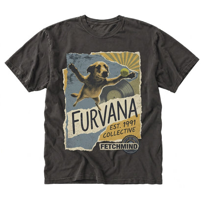 Funny Vintage Grunge Rock Music Parody Graphic Canine Meme Lover Apparel Unisex TShirt