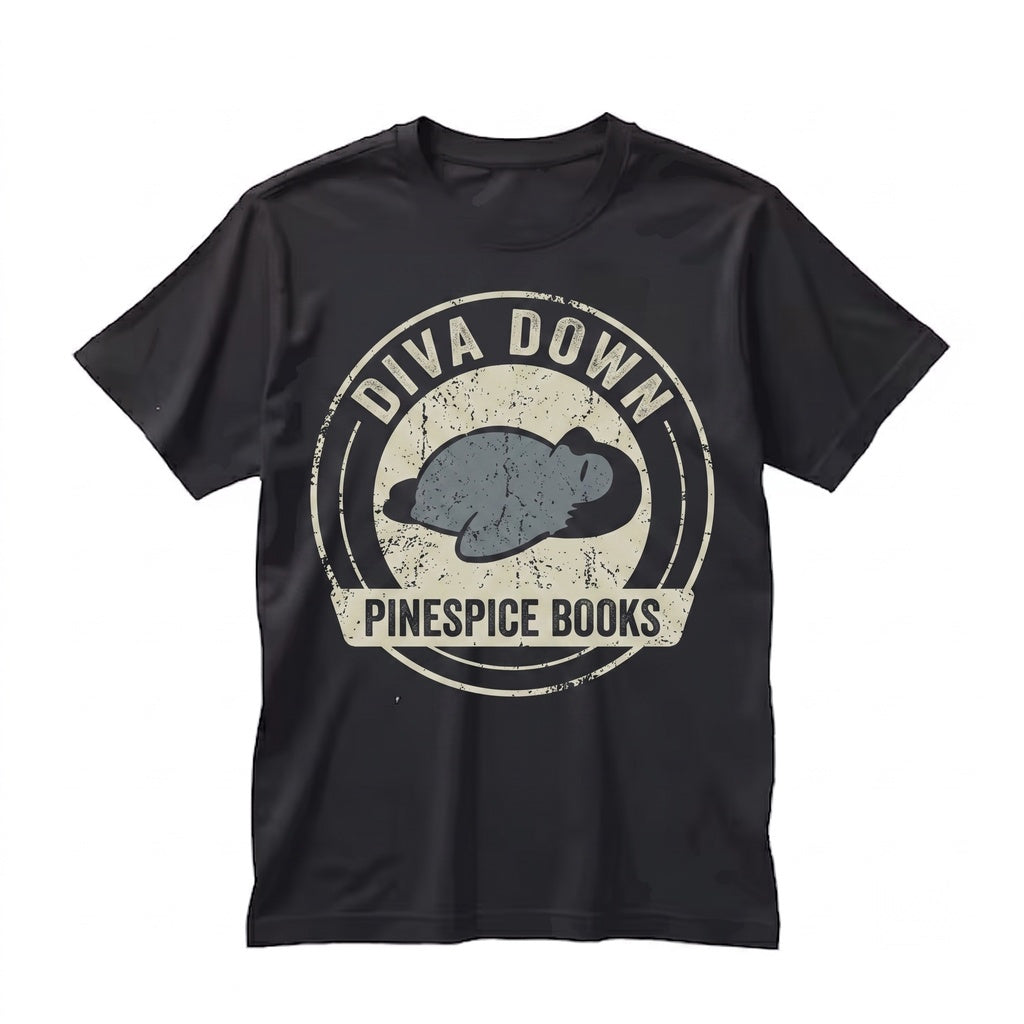 Diva Down Sweatshirt, Funny Penguin Embroidered Crewneck, Chaotic Cute Animal Meme Gift, Unisex TShirt