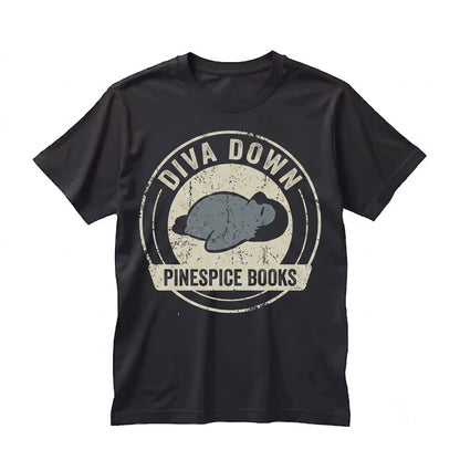 Diva Down Sweatshirt, Funny Penguin Embroidered Crewneck, Chaotic Cute Animal Meme Gift, Unisex TShirt