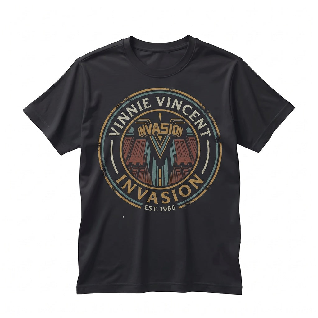 Vinnie Vincent Vintage 80s Hard Rock Glam Metal Guitarist Graphic Cotton Unisex TShirt