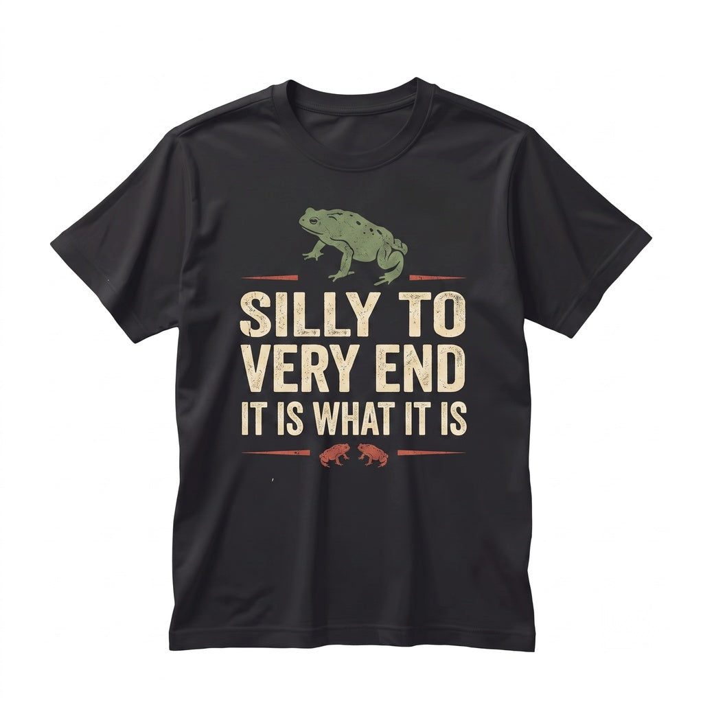 Funny It Is What It Is Frog Meme Graphic Sarcastic Novelty Quote Cotton Top Unisex TShirt