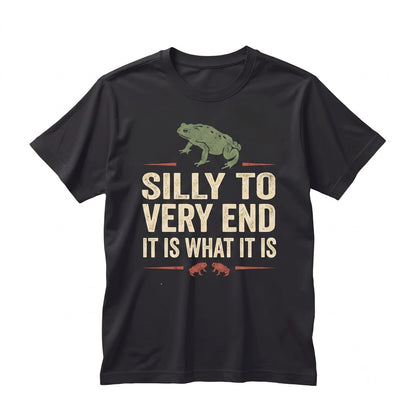 Funny It Is What It Is Frog Meme Graphic Sarcastic Novelty Quote Cotton Top Unisex TShirt