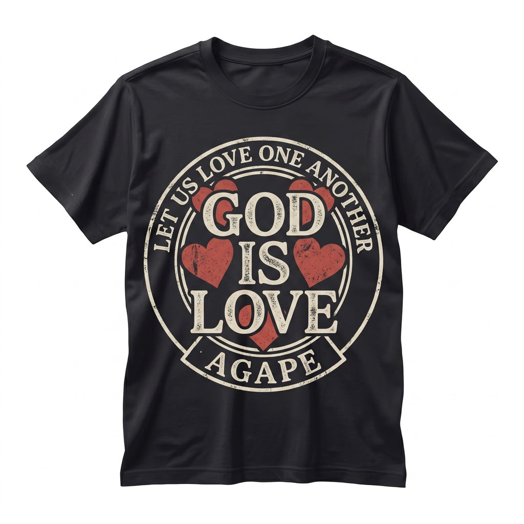 God Is Love Agape One Another Bible Faith Christian Religious Hoodie Hooded Sweatshirt Unisex TShirt