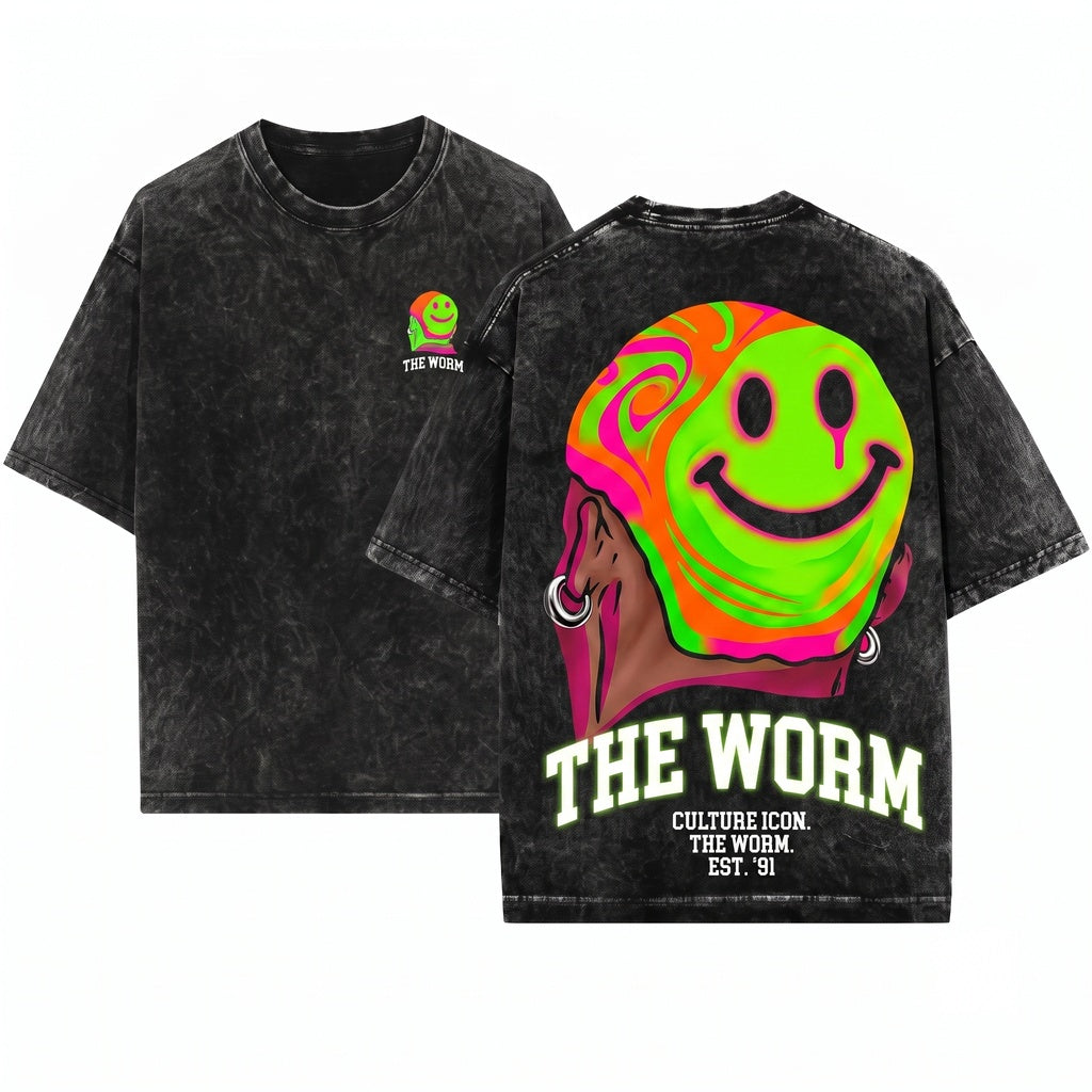 Dennis The Worm Graphic Vintage Rebounder Basketball Unisex Wash T-Shirt