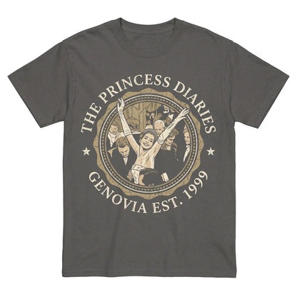Retro Mia Thermopolis Genovia Royal 90s Movie Graphic Vintage Apparel Unisex TShirt