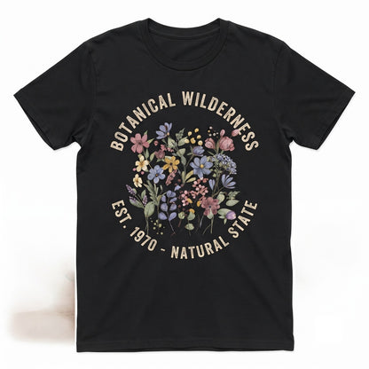 Wildflower Floral V-Neck Graphic Apparel Unisex TShirt