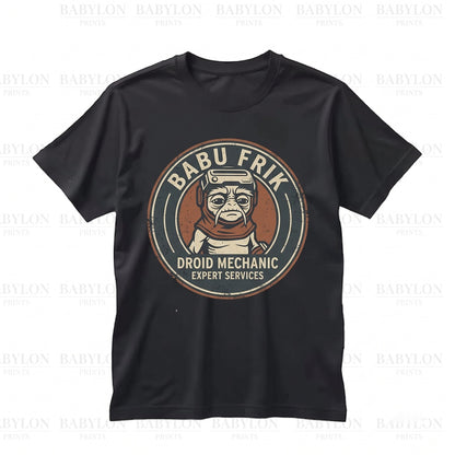 Vintage Retro Anzellan Babu Frik Droidsmith Sci-Fi Alien Fan Apparel Unisex TShirt