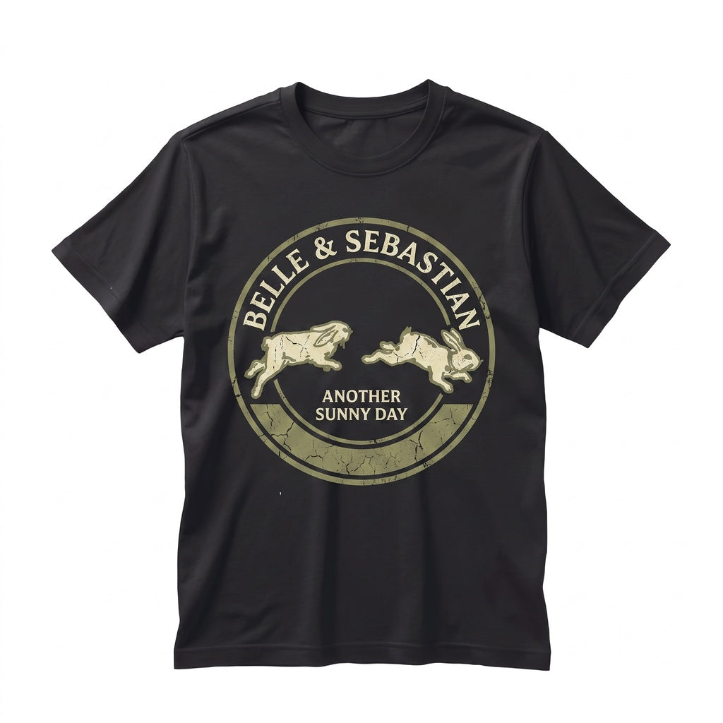Belle and Sebastian Bunny Graphic Vintage Band Cotton Top Unisex TShirt