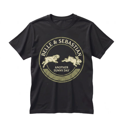 Belle and Sebastian Bunny Graphic Vintage Band Cotton Top Unisex TShirt