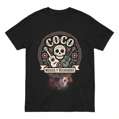 Vintage Land of the Dead Skeleton Musician Movie Poster Ernesto Hector Graphic Unisex TShirt