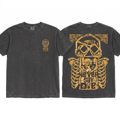 Never Say Die Movie Pirate One-Eyed Willie Treasure Key Graphic Unisex Wash T-Shirt