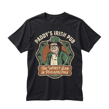 Paddys Irish Pub Funny Leprechaun Graphic Bar Apparel Top Unisex TShirt