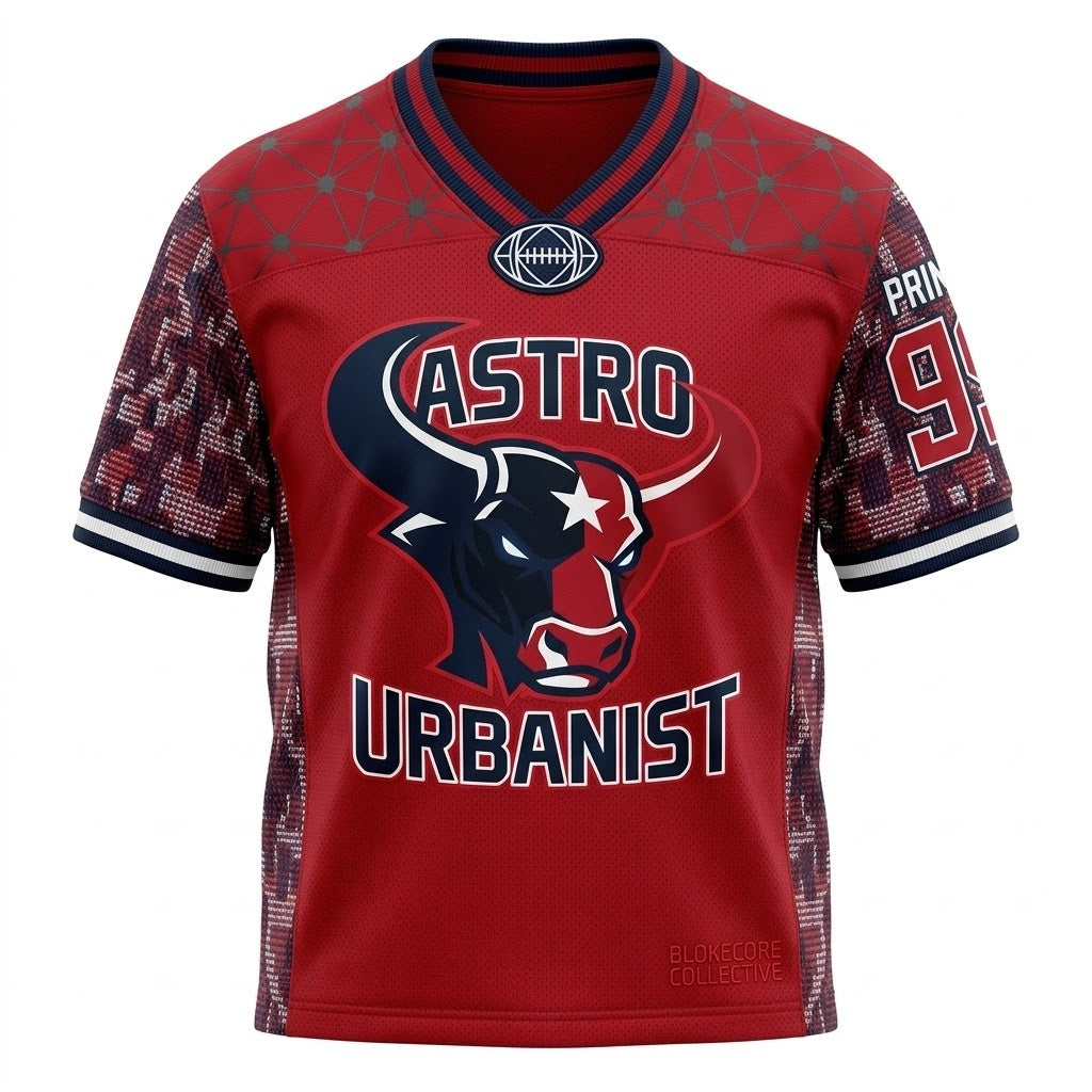 Unisex Football Fan Jersey - Breathable Lightweight Mesh Athletic Game Day Shirt