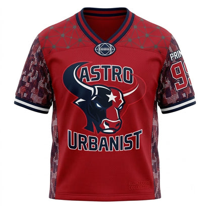 Unisex Football Fan Jersey - Breathable Lightweight Mesh Athletic Game Day Shirt