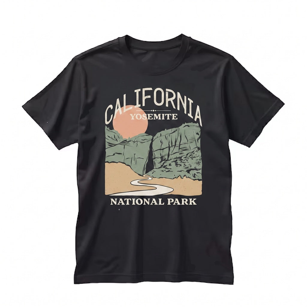Vintage Yosemite National Park California Retro Outdoors Graphic Apparel Unisex TShirt