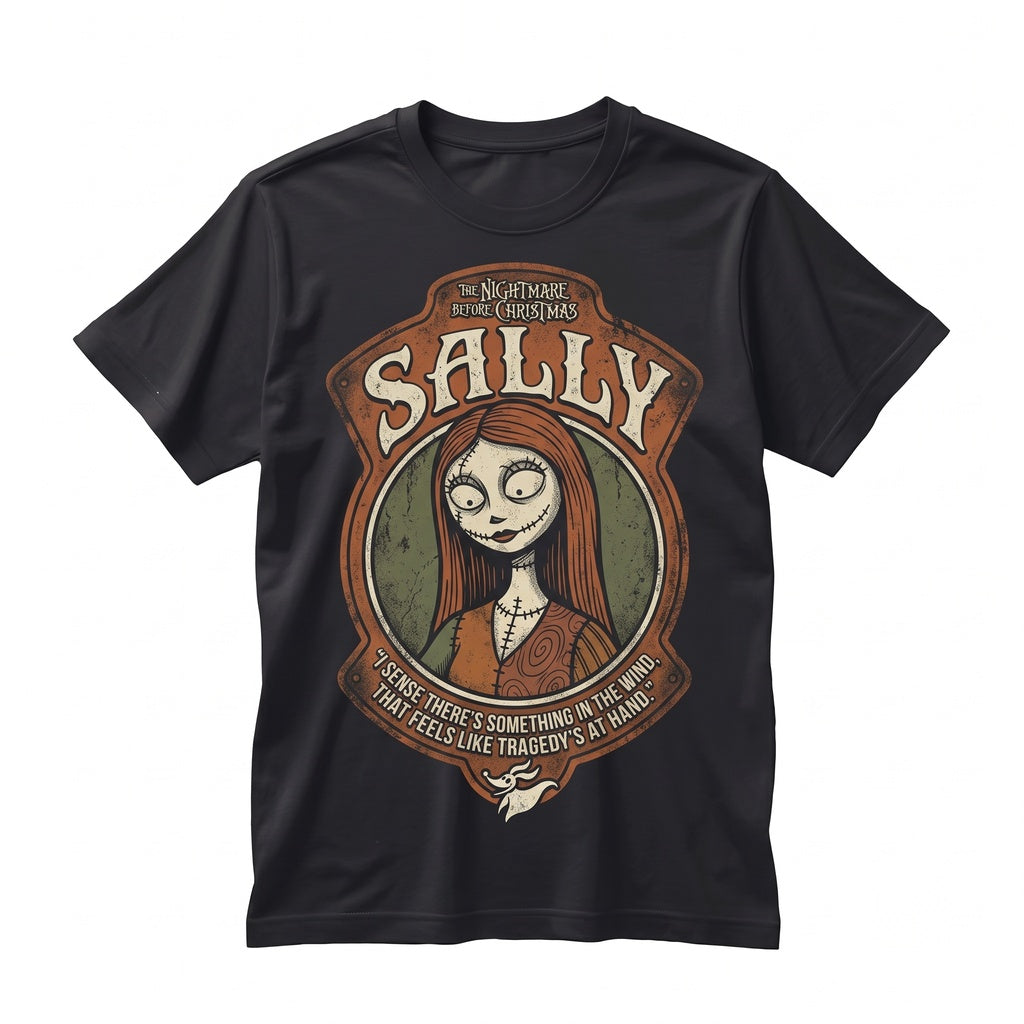 Oversized Sally Ragdoll Halloween Spooky Graphic Apparel Oogie Boogie Bash Theme Park Unisex TShirt