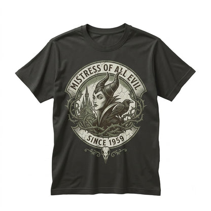 Vintage Maleficent Retro Villain Sleeping Beauty Fairy Graphic Apparel, Unisex TShirt