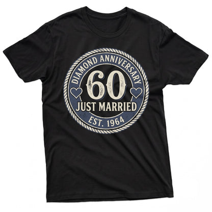 Just Married Custom Wife Husband Wedding Anniversary Couple Gift Unisex TShirt