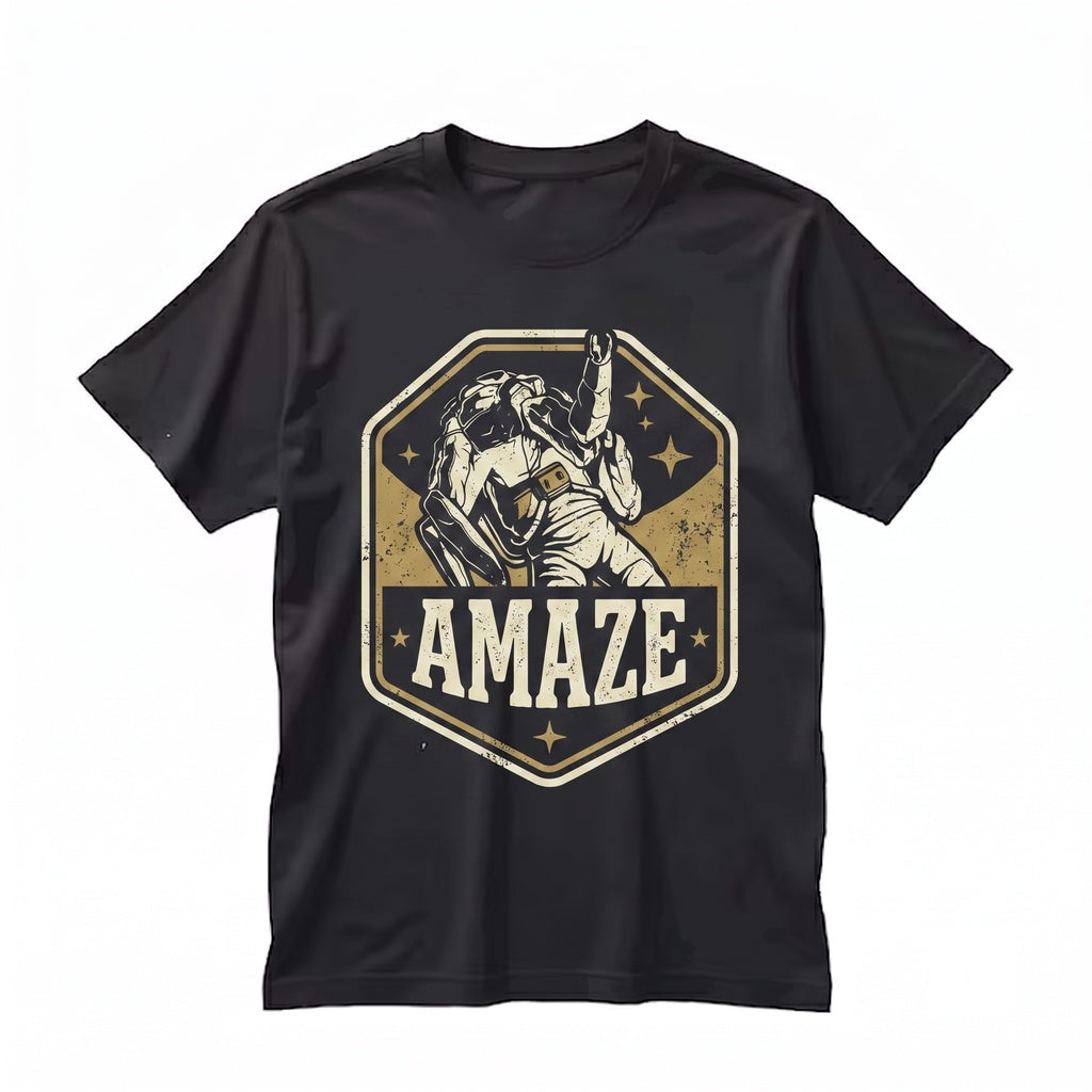 Amaze Rocky Alien Astronaut Funny Outer Space Book Nerd Science Fiction Graphic Gift Unisex TShirt