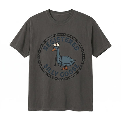 Registered Nurse RN Silly Goose Funny Medical Graphic Apparel Gift Unisex TShirt