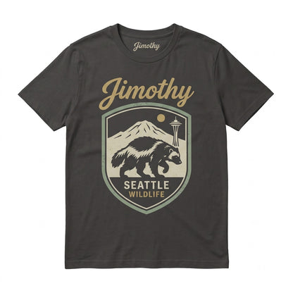 Jimothy Raccoon Vintage Seattle Wildlife Funny Viral Round King Pacific Northwest Unisex TShirt