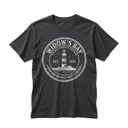 Widows Bay Tourist Retro Haunted Town Horror Graphic Vintage Halloween Travel Souvenir Unisex TShirt