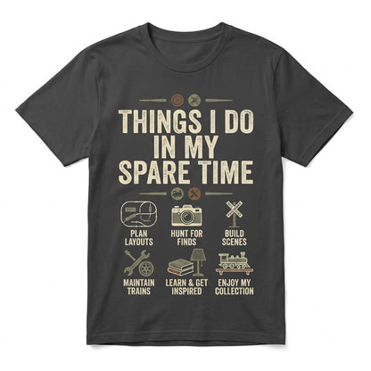 Vintage Locomotive Model Train Graphic Railroad Hobby Apparel Unisex TShirt