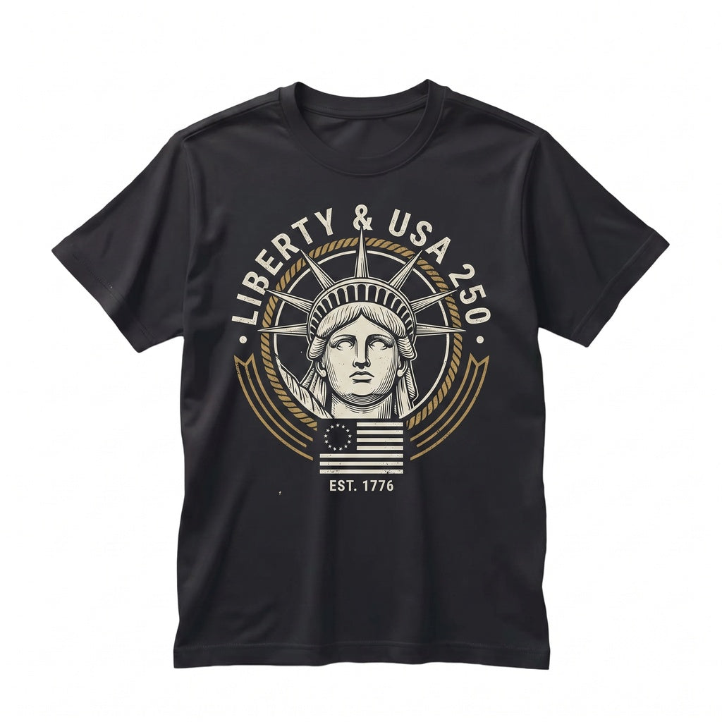 USA 250th America Anniversary Patriotic Liberty 250 Years of Freedom 4th July Unisex TShirt