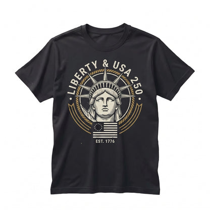USA 250th America Anniversary Patriotic Liberty 250 Years of Freedom 4th July Unisex TShirt