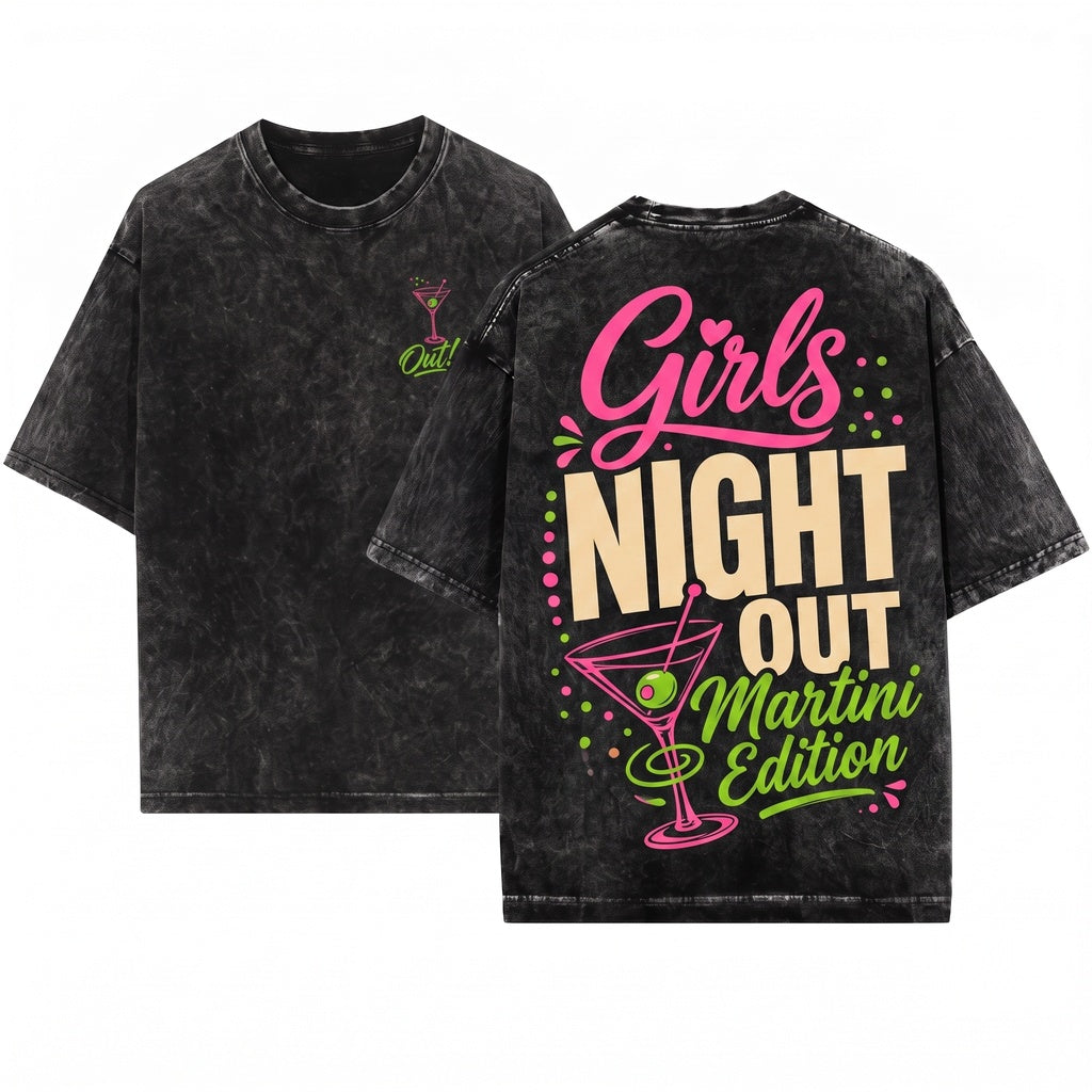 Girls Night Out Funny Best Price Party Tee Unisex Wash T-Shirt
