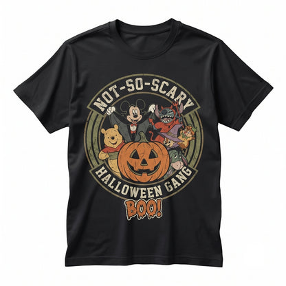 Spooky Magic Friends Pumpkin Graphic Fall Holiday Theme Park Unisex TShirt
