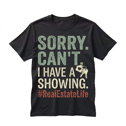 Custom Real Estate Agent Broker Realtor House Showing Life Gift Unisex TShirt